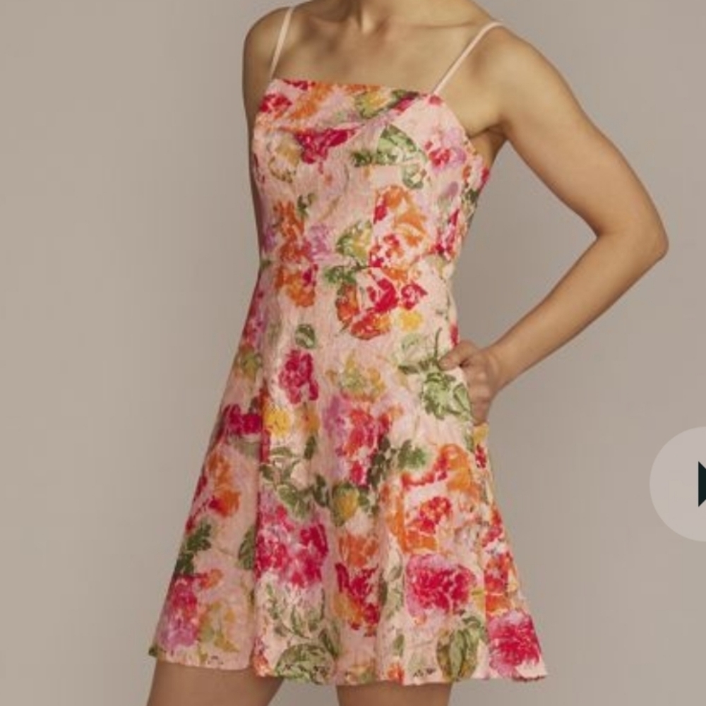 Floral pattern formal dress NWT